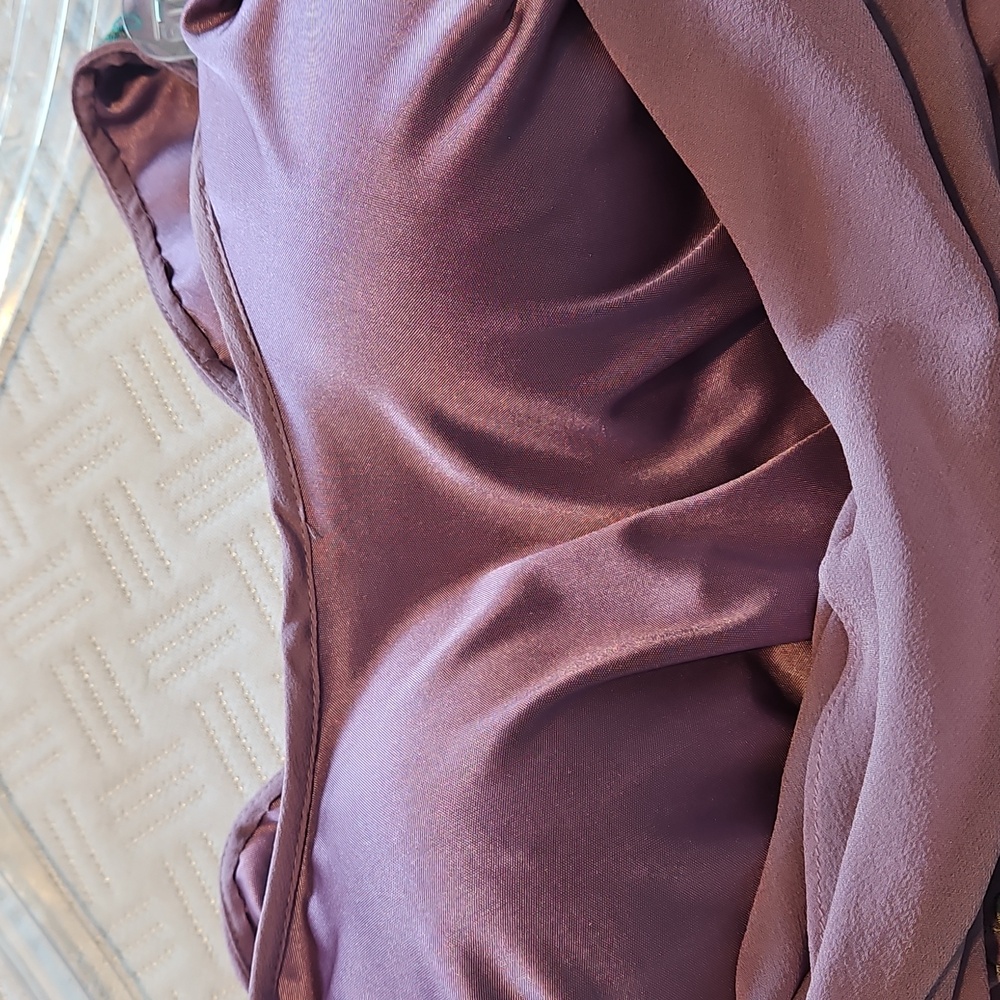 Elegant Lavender Purple Floral Beaded Dress Mother Of Bride/ Groom, Formal - Picture 8 of 9